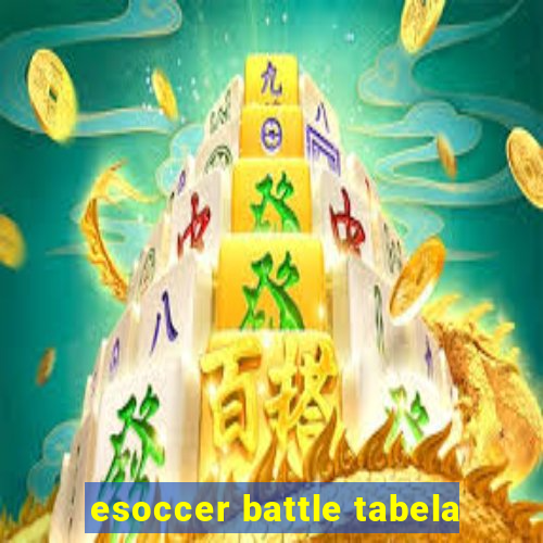 esoccer battle tabela